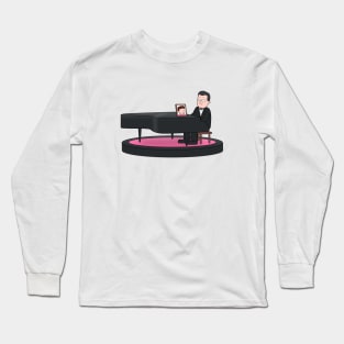 Bop Playing Piano Long Sleeve T-Shirt